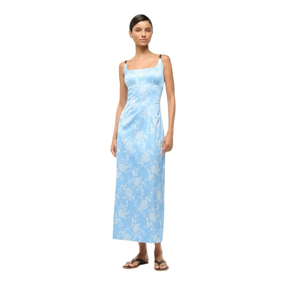 Staud Carol Blue Rose Midi Maxi size 10